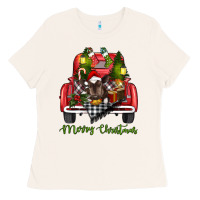 Bone merry christmas truck Ladies Tee - RanaPortraitStore