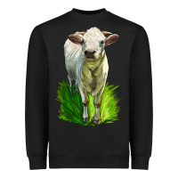 Black Charolais Heifer Heavyweight Sweatshirt - LillyAllenDesigns