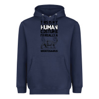 Navy This Is My Human Costume Im Really A Brachiosaurus Heavyweight Hoodie - Bettercallsaul