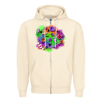 Sandshell halloween candy patches Zipper Hoodie - BundleAndBundleShop