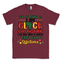Burgundy black history month malia Classic Tee - MaliasSmallBusiness
