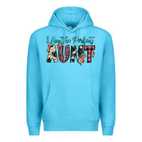 Ocean Blue i am perfect aunt Premium Hoodie - JahusDesignShop