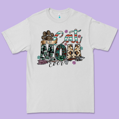 Best Cat Mom Ever Premium Tee Designed By Sublimationcraftshop