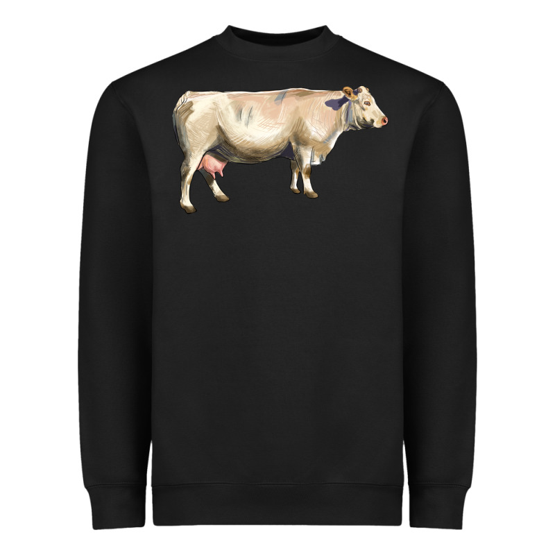 Charolais Cattle Heavyweight Sweatshirt by LillyAllenDesigns | Teevron