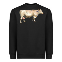 Black charolais cattle Heavyweight Sweatshirt - LillyAllenDesigns