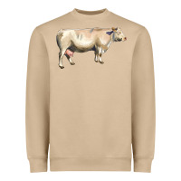 Mushroom charolais cattle Heavyweight Sweatshirt - LillyAllenDesigns