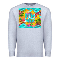 Heather Grey summer Premium Sweatshirt - NancyCooperArtShop