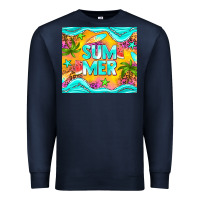 Navy summer Premium Sweatshirt - NancyCooperArtShop