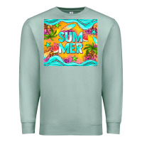 Seafoam summer Premium Sweatshirt - NancyCooperArtShop
