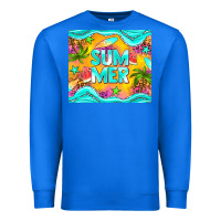 True Royal summer Premium Sweatshirt - NancyCooperArtShop