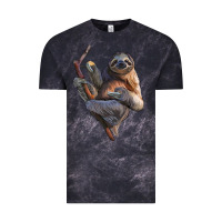 Cloud Black Sloth Vintage Tee - LillyAllenDesigns