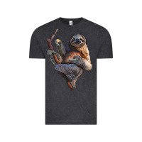 Vintage Black Sloth Vintage Tee - LillyAllenDesigns