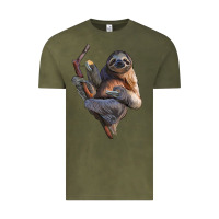 Vintage Olive Sloth Vintage Tee - LillyAllenDesigns