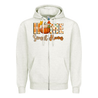 Oatmeal Heather home sweet home Zipper Hoodie - BundleAndBundleShop