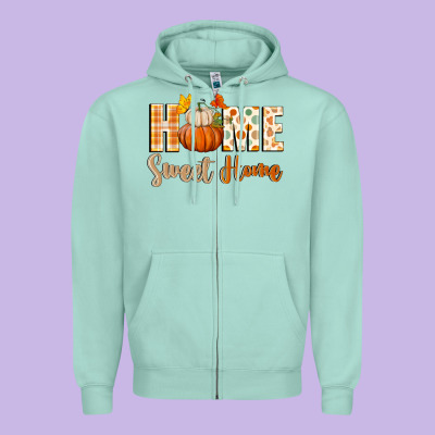 Home Sweet Home Zipper Hoodie Designed By Bundleandbundleshop