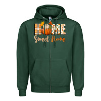 Sports Green home sweet home Zipper Hoodie - BundleAndBundleShop
