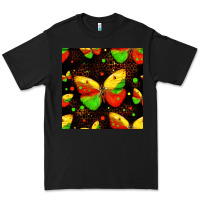 Black juneteenth butterflies seamless pattern Premium Tee - HRA Design Shop
