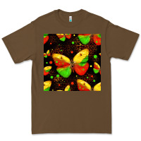 Cacao juneteenth butterflies seamless pattern Premium Tee - HRA Design Shop