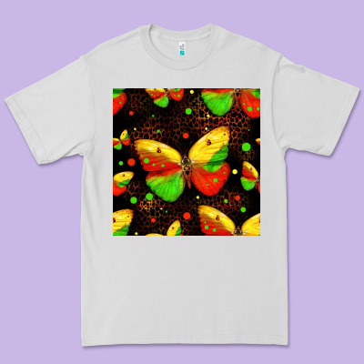 Juneteenth Butterflies Seamless Pattern Premium Tee Designed By Hra Design Shop
