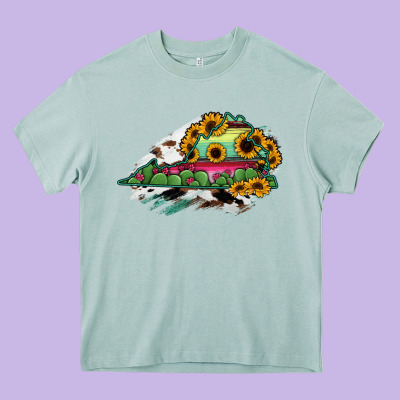 Virginia State Map Heavy Core Tee Designed By Ranaportraitstore