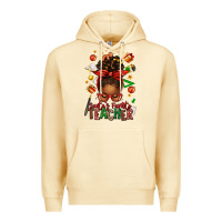 Pina Colada santa's favorite teacher afro messy bun Premium Hoodie - texasbilliewilder