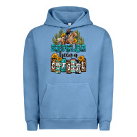 Pigment Pebble Blue shoulda been a cowgirl Urban Hoodie - OliviaCreatesArt