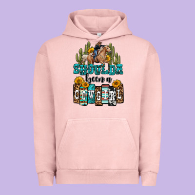 Shoulda Been A Cowgirl Urban Hoodie Designed By Oliviacreatesart