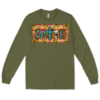 Army Green faith license plate Long Sleeve Tee - JahusDesignShop