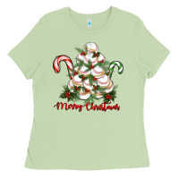 Matcha merry christmas baseball Ladies Tee - RanaPortraitStore