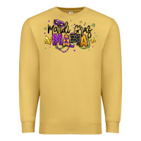 Antique Gold mardi gras mama Premium Sweatshirt - texasbilliewilder