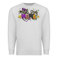 Dove Grey mardi gras mama Premium Sweatshirt - texasbilliewilder