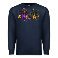 Navy mardi gras mama Premium Sweatshirt - texasbilliewilder