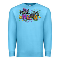 Ocean Blue mardi gras mama Premium Sweatshirt - texasbilliewilder
