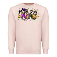 Pale Pink mardi gras mama Premium Sweatshirt - texasbilliewilder
