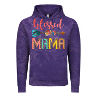Cloud Purple blessed mama Vintage Hoodie - JahusDesignShop
