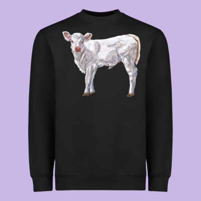 Charolais Calf Heavyweight Sweatshirt Designed By Lillyallendesigns