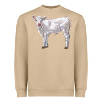 Mushroom charolais calf Heavyweight Sweatshirt - LillyAllenDesigns