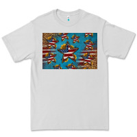 Dove Grey 4th of july stars skinny metal can holder Premium Tee - HRA Design Shop