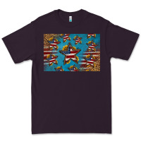 Plum 4th of july stars skinny metal can holder Premium Tee - HRA Design Shop