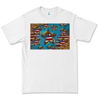 White 4th of july stars skinny metal can holder Premium Tee - HRA Design Shop