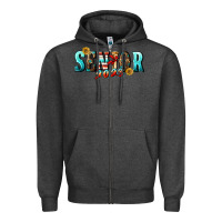 Charcoal Heather senior 2023 Zipper Hoodie - BundleAndBundleShop