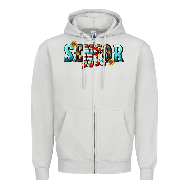 Senior 2023 Zipper Hoodie by BundleAndBundleShop | Teevron