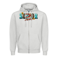 Dove Grey senior 2023 Zipper Hoodie - BundleAndBundleShop