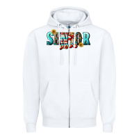 White senior 2023 Zipper Hoodie - BundleAndBundleShop