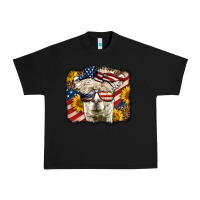 Black 4th of july llama Urban Heavy Tee - LillyAllenDesigns