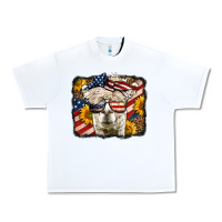 White 4th of july llama Urban Heavy Tee - LillyAllenDesigns