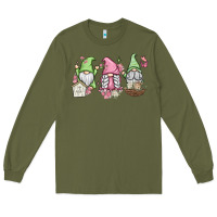 Army Green spring gnomes Long Sleeve Tee - MaliasSmallBusiness