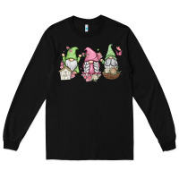 Black spring gnomes Long Sleeve Tee - MaliasSmallBusiness
