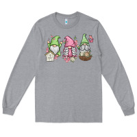 Heather Grey spring gnomes Long Sleeve Tee - MaliasSmallBusiness
