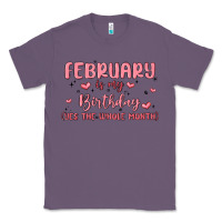 Lavender february is my birthday yes the whole month malia Classic Tee - MaliasSmallBusiness